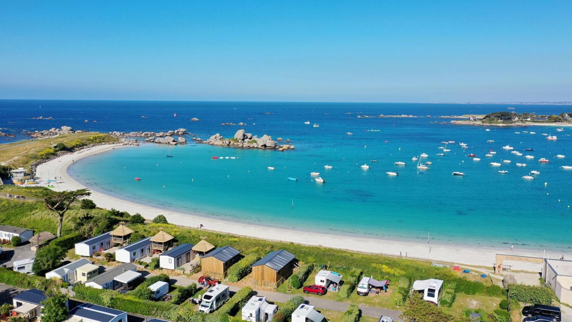 Camping De La Cote Des Legendes Brignogan-Plages Buitenkant foto